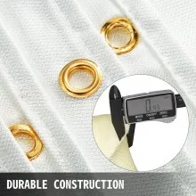 VEVOR Manta de soldadura de 8 x 10 pies Manta de fibra de vidrio blanca Manta ignífuga portátil de fibra de vidrio Estera de soldadura Aislamiento resistente al calor ignífugo con bolsa de transporte