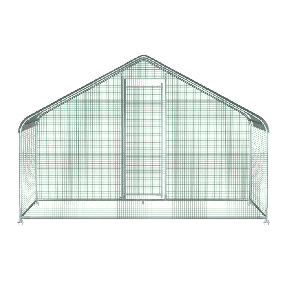 VEVOR - Jaula grande de metal para gallinero, gallinero, gallinero, 6,5 x 9,8 x 6,5 pies