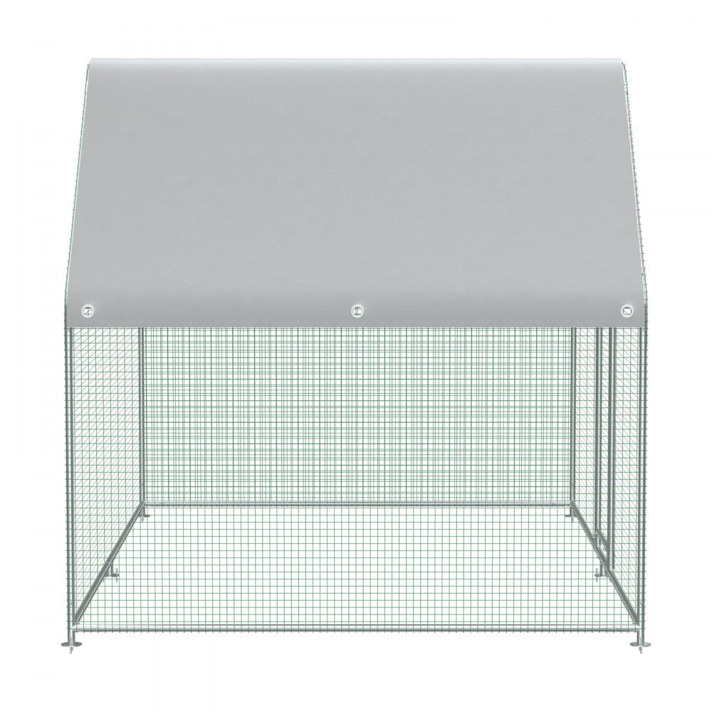 VEVOR - Jaula de metal grande para gallinero, gallinero, gallinero, 6,5 x 9,8 x 6,5 pies
