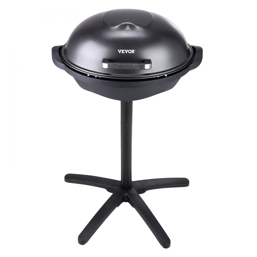 VEVOR Parrilla eléctrica para interiores y exteriores, 1800 W, 200 pulgadas cuadradas, parrilla eléctrica para barbacoa con superficie de parrilla, soporte extraíble, parrilla de patio antiadherente con temperatura ajustable para fiestas, camping y patio