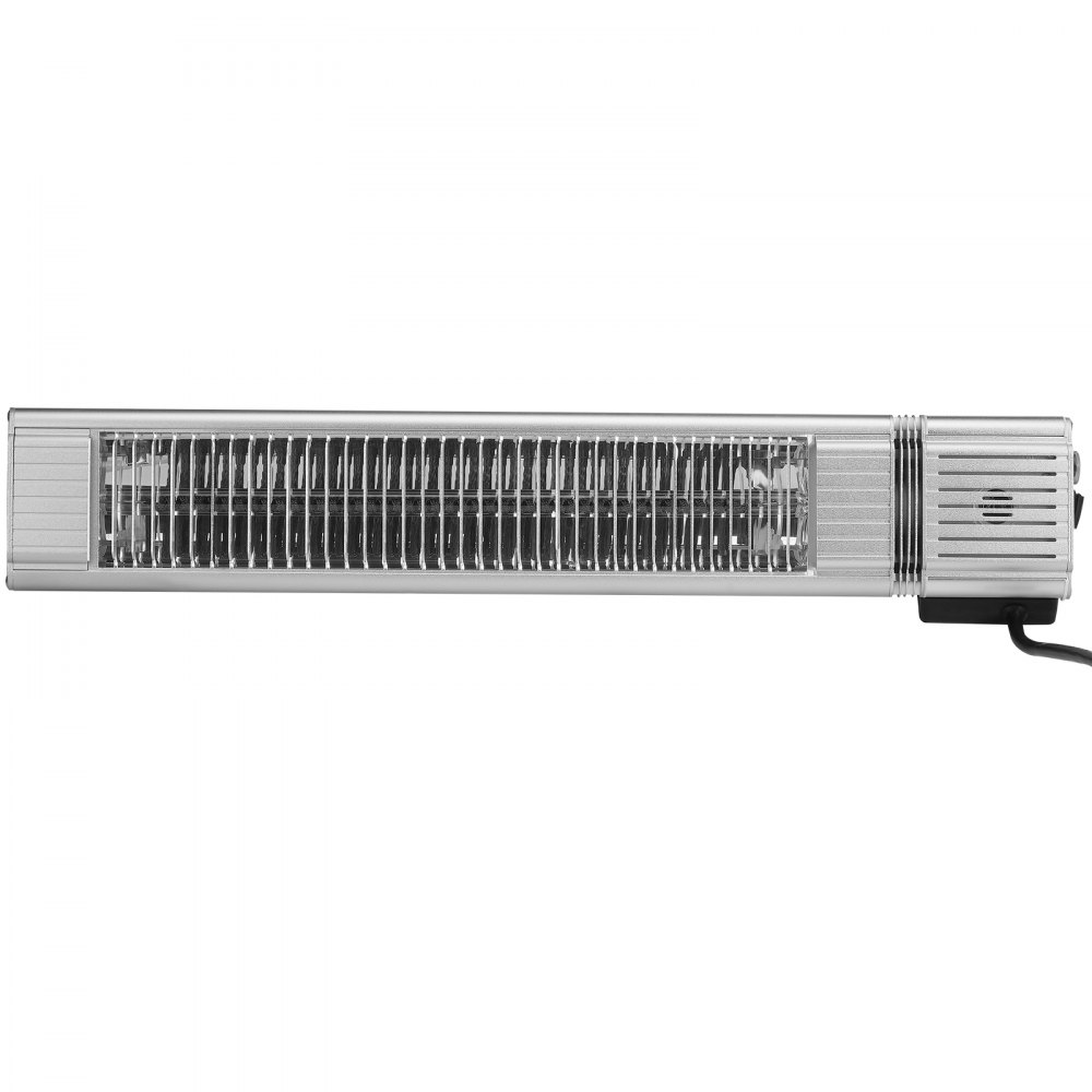 Calefactor infrarrojo VEVOR de 1500 W con control remoto, calefactor infrarrojo eléctrico para espacios exteriores, protección IP65, 3 velocidades, para porche, patio, comedor, estudio, garaje y montaje en pared.