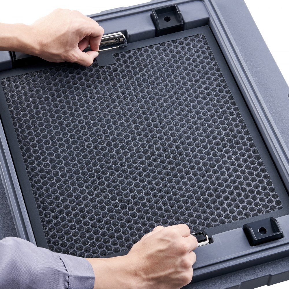 Filtros de carbón activo VEVOR (paquete de 3), repuesto de filtro de aire de 15.7'' x 15.7'', filtros de etapa 2 de alta eficiencia, compatibles con BlueDri y depuradores VEVOR, purificadores de aire y equipos de restauración de daños por agua.