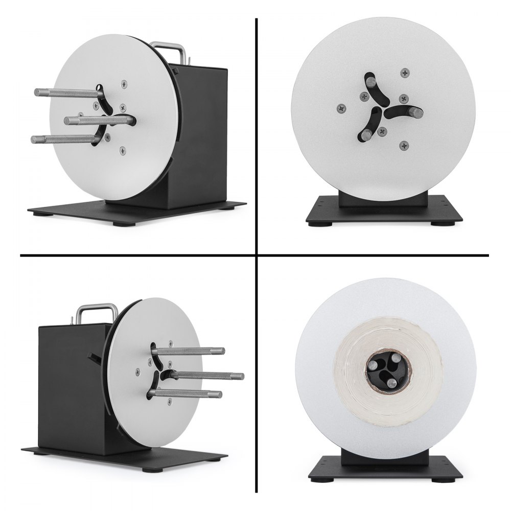 Rebobinadora de etiquetas VEVOR HD-R7 Máquina rebobinadora de etiquetas de 180 mm Rebobinadora automática de etiquetas de 1-3 pulgadas Sincronización con impresora Adecuada para tamaños de núcleo de 1-3 pulgadas