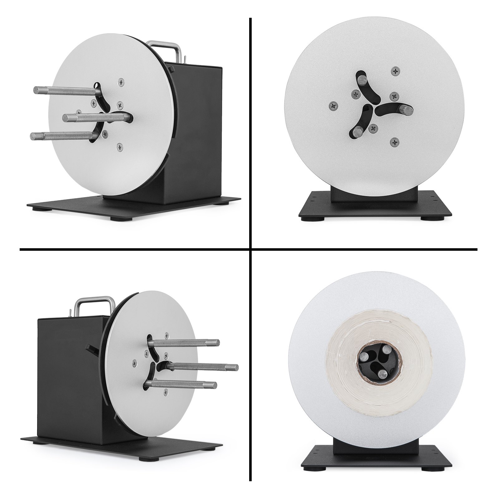 Rebobinadora de etiquetas VEVOR HD-R7 Máquina rebobinadora de etiquetas de 180 mm Rebobinadora automática de etiquetas de 1-3 pulgadas Sincronización con impresora Adecuada para tamaños de núcleo de 1-3 pulgadas