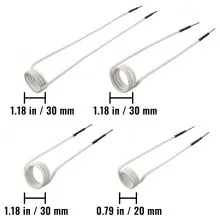 Kit de bobina de calentador de inducción VEVOR, 8 bobinas de calentador de inducción más utilizadas con diferentes longitudes, herramienta de calentador de inducción resistente al calor con flexibilidad y larga vida útil para quitar pernos y tuercas oxidados