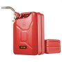 Bidón de combustible VEVOR rojo de 20 l con pico flexible y asa ergonómica.
