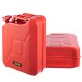 Bidón de combustible VEVOR rojo, capacidad de 20 l, dos latas una al lado de la otra con etiqueta de marca destacada.