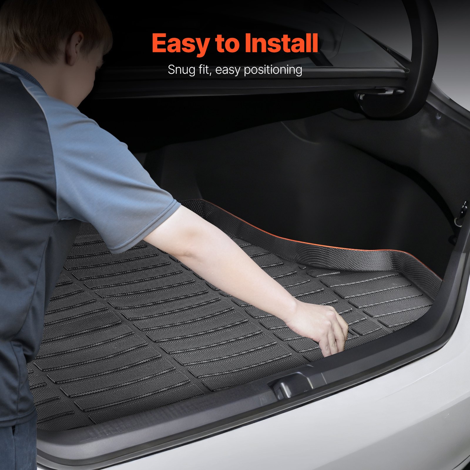 Alfombrilla de carga para todo tipo de clima, TPE, personalizada, para Toyota Camry híbrido 2018-2025