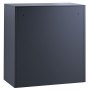 Taquilla de metal VEVOR, elegante diseño gris oscuro con estructura minimalista, ideal para un almacenamiento seguro.