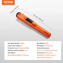 VEVOR Detector de metales Pinpointer IP68 Detector de mano impermeable Sonda de varita