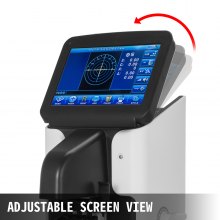 VEVOR JD-2600A 7 "Pantalla táctil LCD Focímetro Nuevo Digital Auto Lensmeter Lensómetro Focímetro Lente Medidor PD Impresora UV Medidor PD