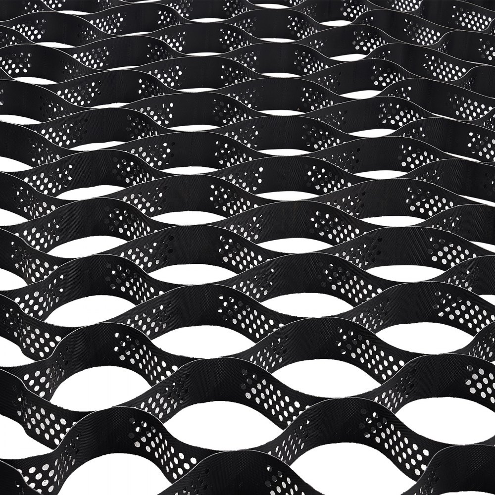 Rejilla de grava VEVOR, 3 pulgadas de profundidad, 17,06 x 8,86 pies (5200 x 2700 mm), 1880 lb por pie cuadrado. Retenedor de césped, georejilla permeable para estabilización de entradas de vehículos, para jardines, patios, pasarelas y pendientes de estacionamiento de vehículos recreativos.