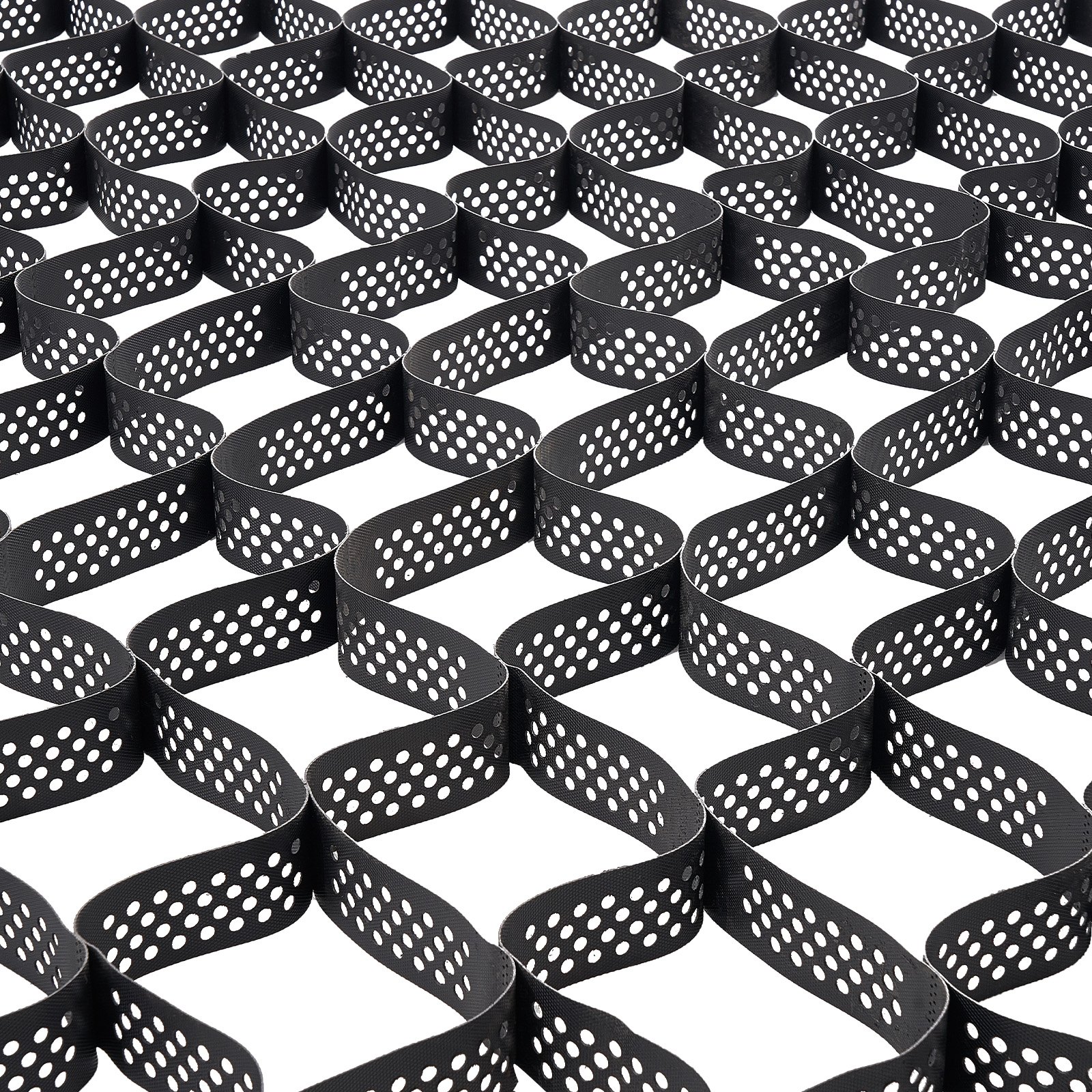 Rejilla de grava VEVOR, 3 pulgadas de profundidad, 17,06 x 8,86 pies (5200 x 2700 mm), 1880 lb por pie cuadrado. Retenedor de césped, georejilla permeable para estabilización de entradas de vehículos, para jardines, patios, pasarelas y pendientes de estacionamiento de vehículos recreativos.