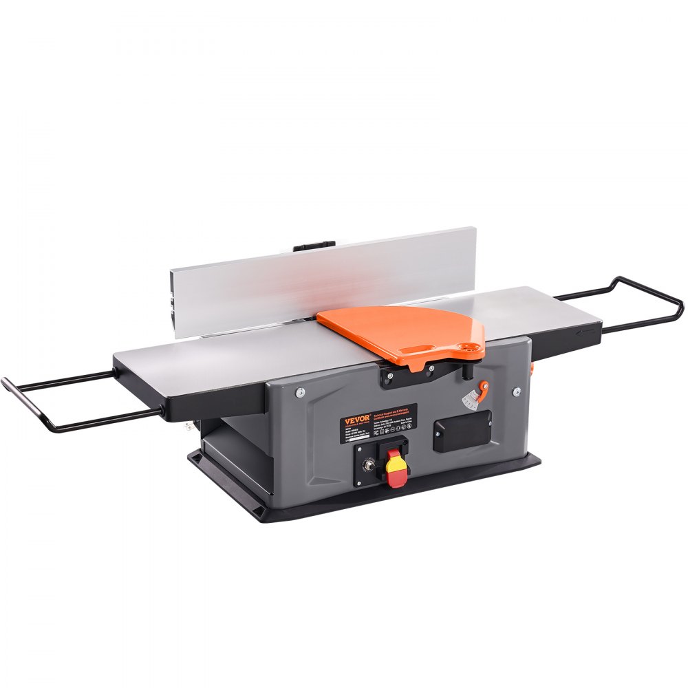 VEVOR Benchtop Spiral Jointer, 8-Inch, 2HP with 10000 RPM, Featuring an 18-Blade Spiral Cutterhead, Extendable Arm to 6.5'', and a 8x42.3'' Worktable with 0-1/8'' Depth Adjustment for Woodcraft