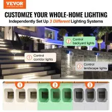 VEVOR Transformador de paisaje de bajo voltaje de 600 W con temporizador y sensor de fotocélula, transformador de iluminación de paisaje impermeable, 120 V CA a 12 V/14 V CA para exteriores, foco, luz de camino, luz de piscina, ETL