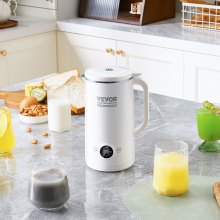 VEVOR Máquina para hacer leche de nueces 8 en 1 Máquina para hacer leche de soja Cuchillas de 8 hojas 600 ML Temporizador de 2-18 horas