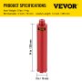 Broca sacatestigos de diamante VEVOR, broca sacatestigos de 3"/ 76 mm de diámetro, broca sacatestigos de hormigón de 14"/ 355 mm, broca sacatestigos con rosca de 5/8"-11, broca sacatestigos de perforación en húmedo con hoja, broca sacatestigos de diamante en húmedo para hormigón Ladrillo