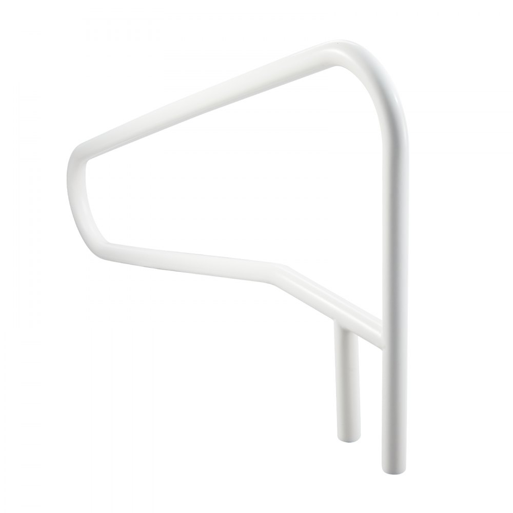 VEVOR Barandilla para Piscina, Carga de 100 kg, Acero Inoxidable, Soldadura sin Juntas, Montaje Empotrado o Sobre Base, para Piscinas, Parques Acuáticos y Spas, 1371 x 48 x 813 mm, Blanco Crema