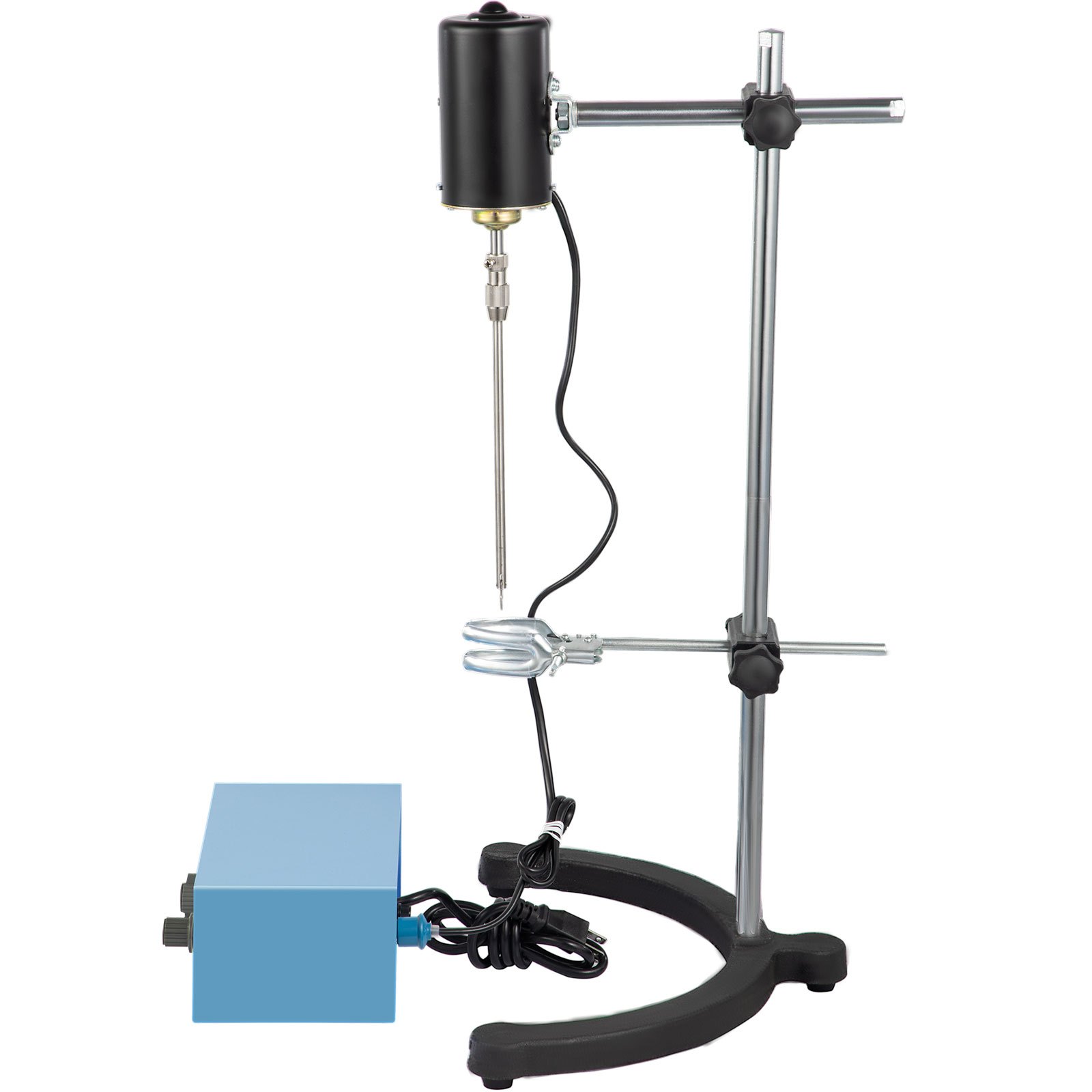 VEVOR Agitador de Laboratorio Mezclador agitador eléctrico de 0 a 3000 Rpm mezclador agitador superior de 100 W agitador superior de 0 a 120 minutos