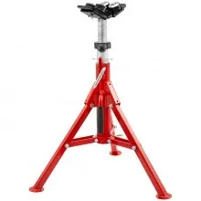 VEVOR Pipe Jack Stand con cabeza en V de transferencia de 4 bolas y patas plegables Soporte de tubería de soldadura de 1500LB Altura ajustable 24-43IN Gatos de tubería tipo 1107B para soldadura