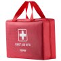 VEVOR First Aid Kit, 420 Pieces, 600D Nylon Large Survival First Aid Bag, Emergency Medical Supplies, for Home, Car, Office, Travel, Camping, Truck, Hiking, Sports, Vehicle and Outdoor Emergencies