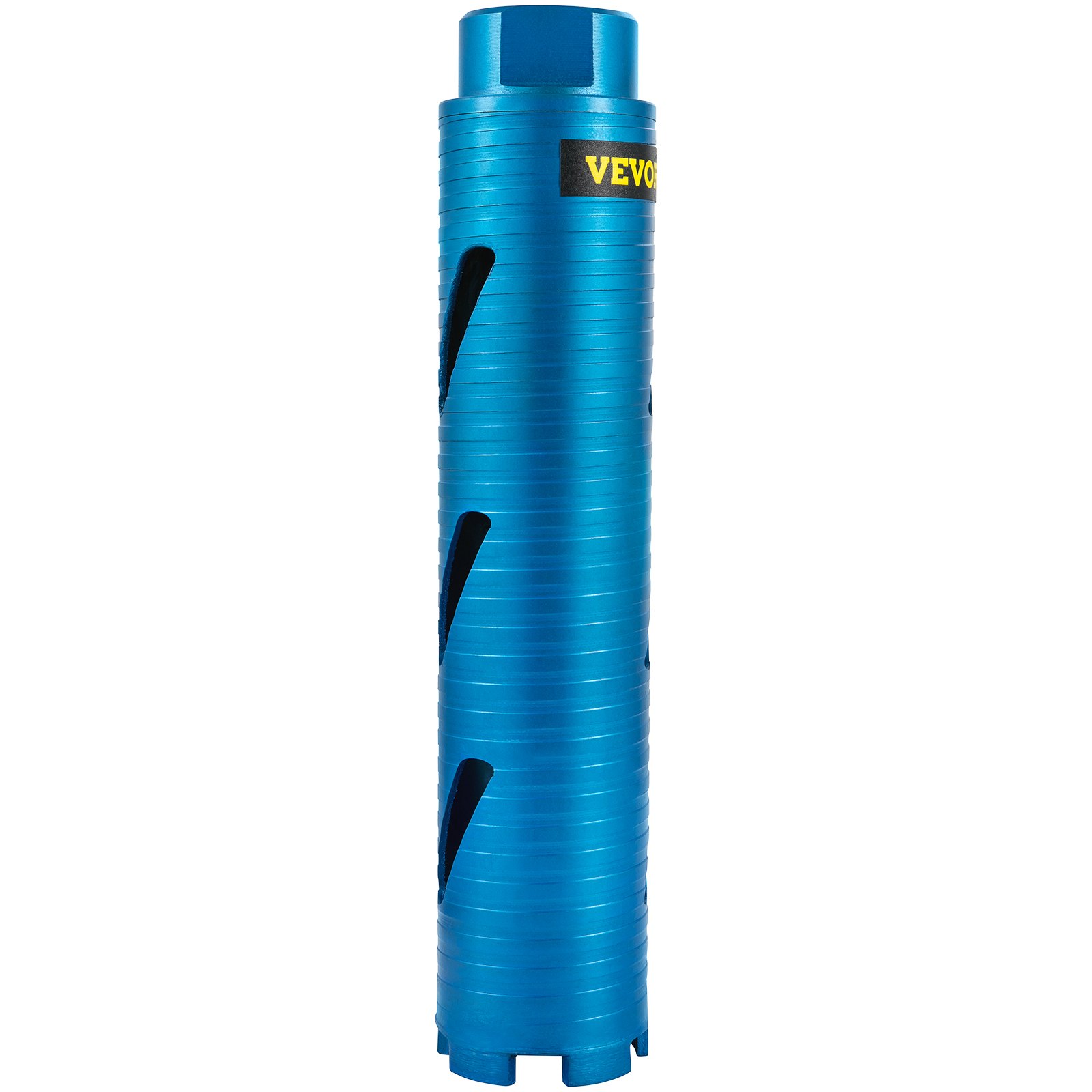 Broca sacatestigos VEVOR, 2"/50,8 mm de diámetro, 5/8"-11 roscada, 9,5"/241,3 mm de profundidad, herramienta diamantada para perforación en seco con broca piloto y hoja de 4,5", brocas para sierra perforadora de mampostería para bloques y ladrillos de hormigón duro