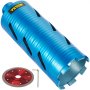 Broca sacatestigos de diamante VEVOR, broca sacatestigos de 4"/101 mm de diámetro, broca sacatestigos de hormigón de 9,5"/241 mm, broca sacatestigos con rosca de 5/8"-11, broca sacatestigos para perforación en seco/húmedo con hoja, broca sacatestigos en húmedo de diamante para hormigón Ladrillo