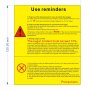 Recordatorios de uso de la máquina de granizados VEVOR, configuraciones de temperatura, instrucciones sobre el contenido de azúcar y precauciones.