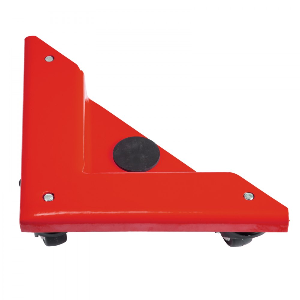 Furniture Dolly Corner Moving Dolly 1380Lbs Gabinete de escritorio Carro móvil 4-Pack Rojo