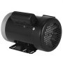 Motor eléctrico VEVOR negro con rejilla de ventilación y base de metal.
