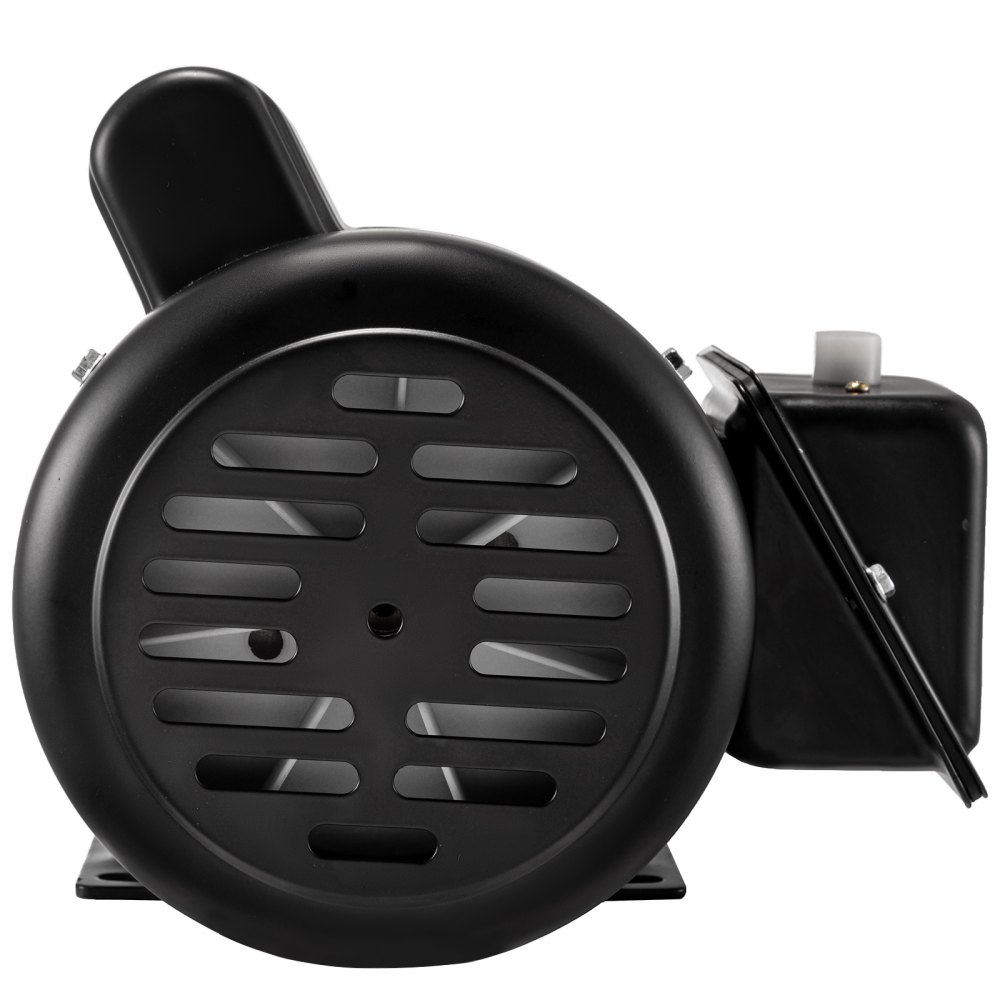 Motor eléctrico VEVOR negro con ranuras de ventilación y caja de control adjunta.