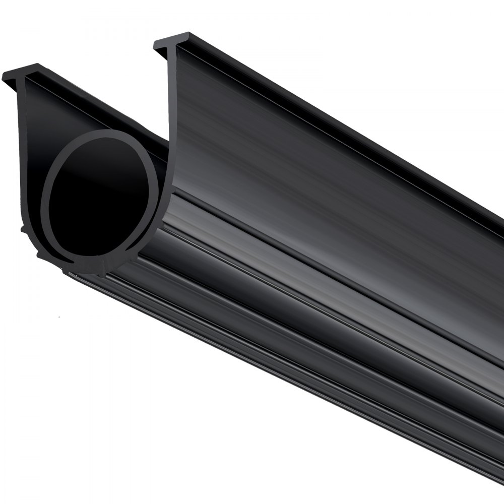 VEVOR Sellos para puerta de garaje de goma inferior, forma de U + junta tórica combinada para puerta de garaje, sello inferior para puerta de garaje, sello de puerta de garaje resistente a la intemperie de 20 pies, extremos en T de 5/16 pulgadas y ancho de 3 3/4 pulgadas, para puertas, negro