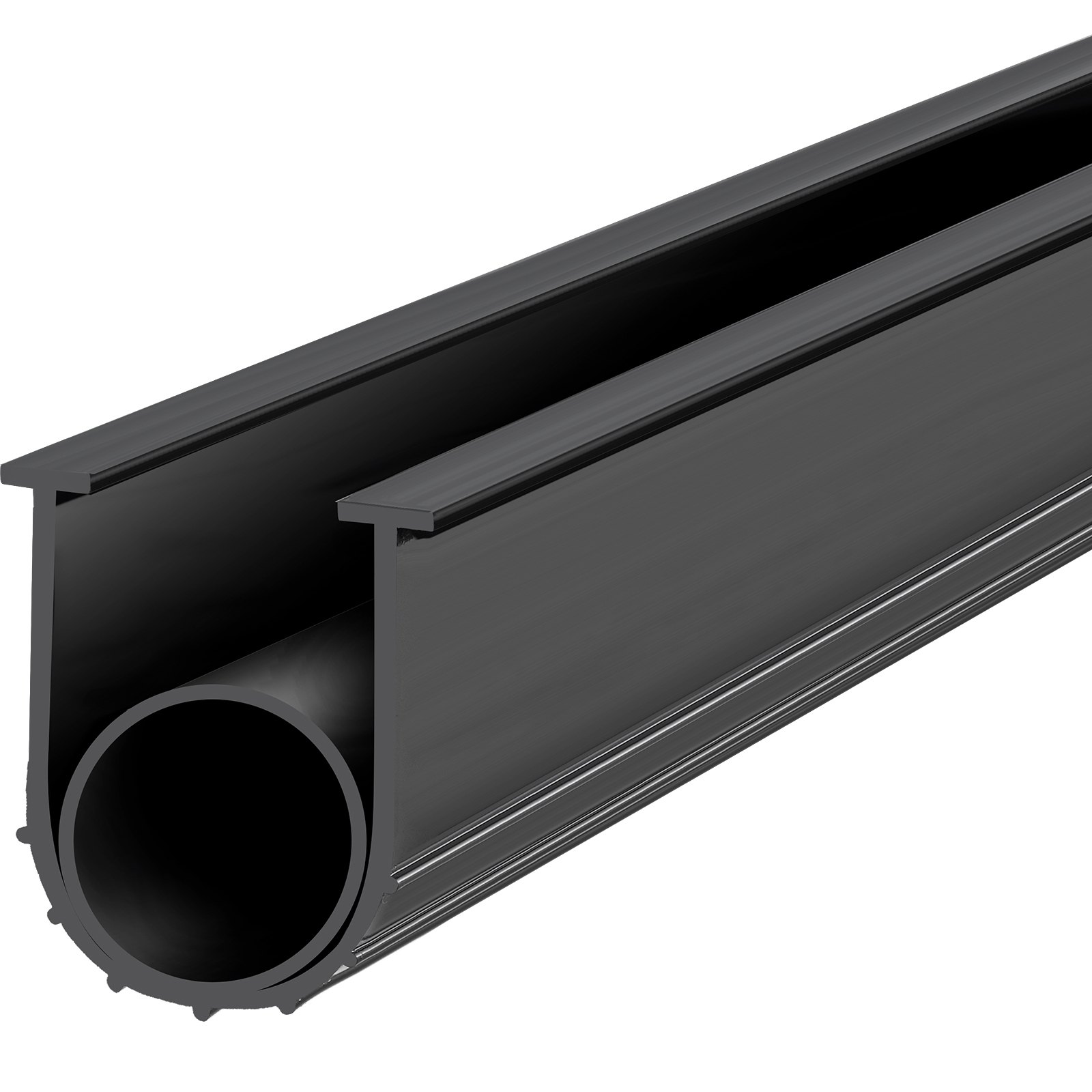 VEVOR Sellos para puerta de garaje de goma inferior, forma de U + junta tórica combinada para puerta de garaje, sello inferior para puerta de garaje, sello de puerta de garaje resistente a la intemperie de 20 pies, extremos en T de 5/16 pulgadas y ancho de 3 3/4 pulgadas, para puertas, negro