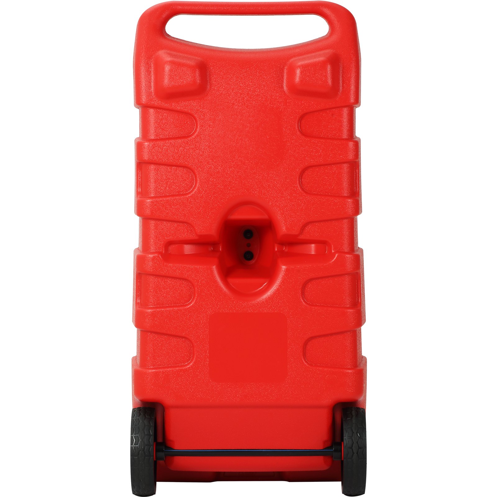 VEVOR Fuel Caddy, 25 galones, tanque de almacenamiento de gas sobre ruedas, con bomba de sifón y manguera de 9.8 pies de largo, contenedor de combustible diésel de gasolina para automóviles, cortadoras de césped, vehículos todo terreno, barcos, más, rojo