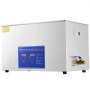 Limpiador ultrasónico VEVOR con panel de control digital y cuerpo de acero inoxidable.