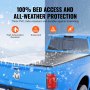 protector de cama VEVOR para todo clima y acceso total, resiste altas temperaturas y nieve.