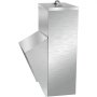 Comedero para aves de corral galvanizado VEVOR con elegante acabado en acero inoxidable y diseño duradero.
