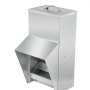 Comedero galvanizado para aves de corral VEVOR con capacidad para 11,3 kg. Sin desperdicios. 32 x 21 x 48 cm. Comedero colgante para pollos con tapa. Dispensador de comida para exterior resistente a la intemperie para patos.