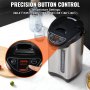 Dispensador de agua caliente VEVOR con control de botón de precisión y cuatro configuraciones de temperatura en una encimera de cocina.