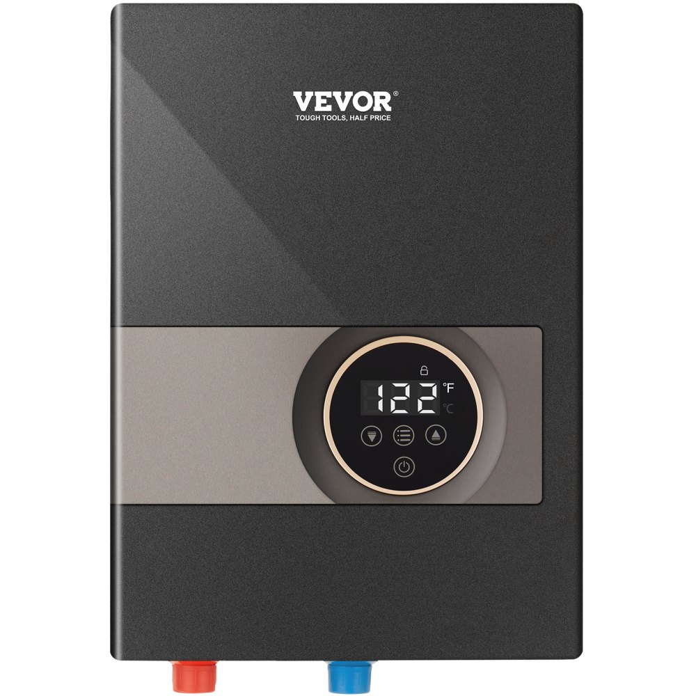 VEVOR Calentador de agua instantáneo, caldera de agua eléctrica sin tanque de 13,8 kw, pantalla digital de temperatura y fácil instalación y suministro de agua las 24 horas, para cocina, baño, ducha, centro comercial, salón, champú, certificación ETL
