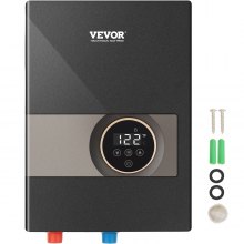 VEVOR Calentador de agua instantáneo, caldera de agua eléctrica sin tanque de 13,8 kw, pantalla digital de temperatura y fácil instalación y suministro de agua las 24 horas, para cocina, baño, ducha, centro comercial, salón, champú, certificación ETL