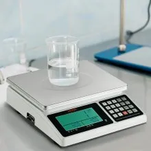 VEVOR Báscula de conteo industrial, 30 kg x 1 g, báscula digital para piezas y monedas, unidades g/kg/lb, báscula electrónica de gramos, báscula de conteo de inventario, báscula de joyería de cocina con puerto RS232 y pantalla LCD