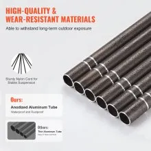Campanas de viento VEVOR para exteriores Campanas de viento de tono profundo conmemorativas de aluminio de 42 pulgadas