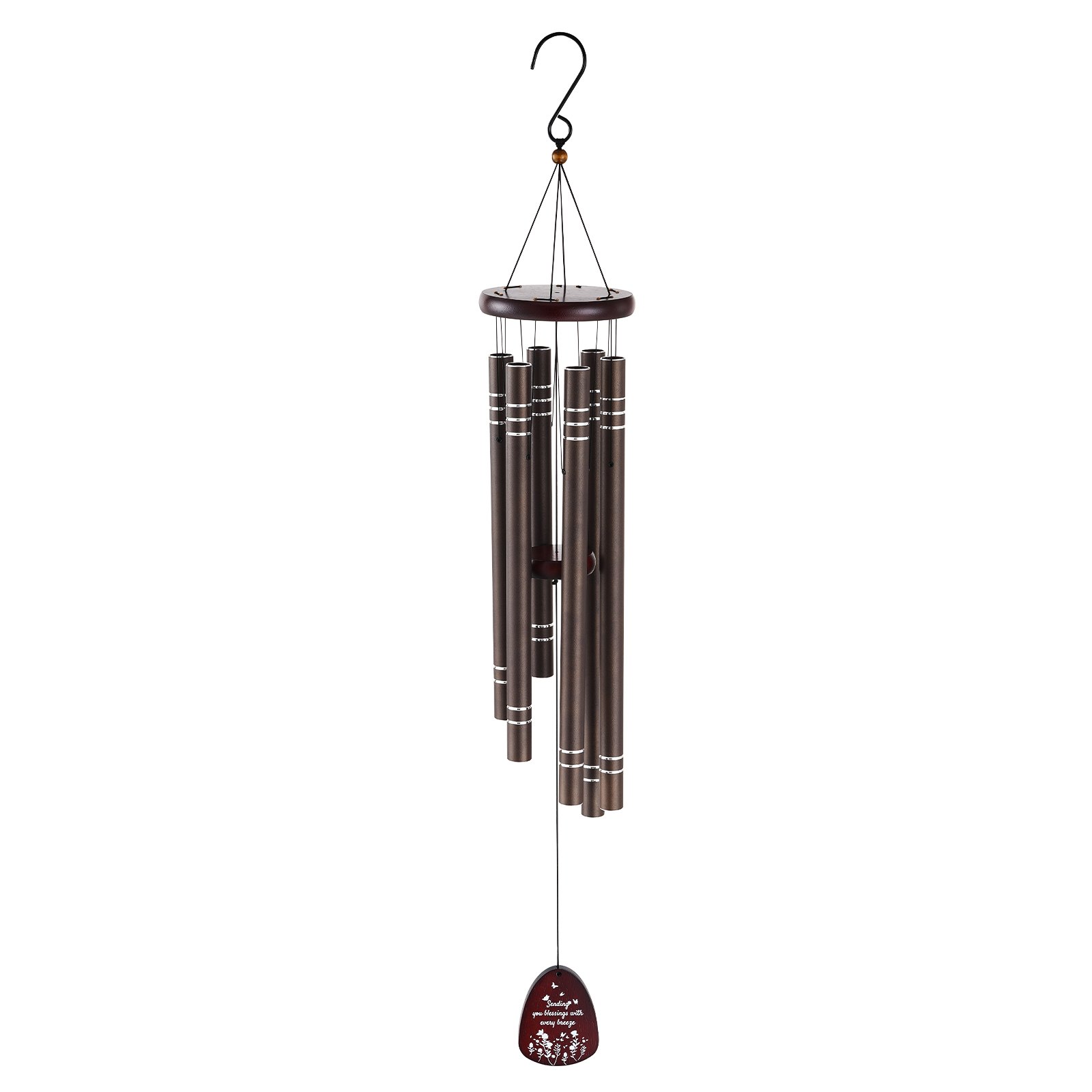 Campanas de viento VEVOR para exteriores Campanas de viento de tono profundo conmemorativas de aluminio de 42 pulgadas
