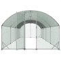 Gallinero metálico grande VEVOR, 2,7 x 7,6 x 2 m, gallinero transitable con cubierta impermeable y estructura robusta, jaula para aves de corral con techo abovedado, ideal para patos, conejos, gallinas y gansos, para uso en exteriores, patios traseros y granjas.