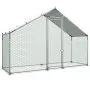 VEVOR Gallinero grande de metal, 3 x 1 x 2 m, gallinero con acceso para caminar, con cubierta impermeable y estructura robusta, jaula para aves de corral con techo en forma de aguja, corral para conejos, gallinas, gansos, uso en exteriores, patios y granjas.