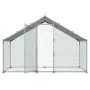 VEVOR Gallinero grande de metal, 3 x 1 x 2 m, gallinero con acceso para caminar, con cubierta impermeable y estructura robusta, jaula para aves de corral con techo en forma de aguja, corral para conejos, gallinas, gansos, uso en exteriores, patios y granjas.