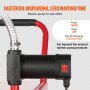 VEVOR Carrito de combustible de 30 galones, 23,5 L/min, contenedor de tanque de almacenamiento portátil de 180 W con ruedas de bomba eléctrica, tanque de almacenamiento de transferencia de combustible para máquina de aceite lubricante diésel, cortacésped de coche, barco, motocicleta