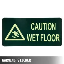 VEVOR 6 Pack Precaución Señales de piso mojado 25" Señal de precaución de doble cara Bilingüe Señal de piso mojado Señales de piso mojado plegables para pisos mojados