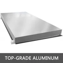 Placa de muelle de camión de mano de aluminio portátil Capacidad de carga de 5200 lb 24 "x 48